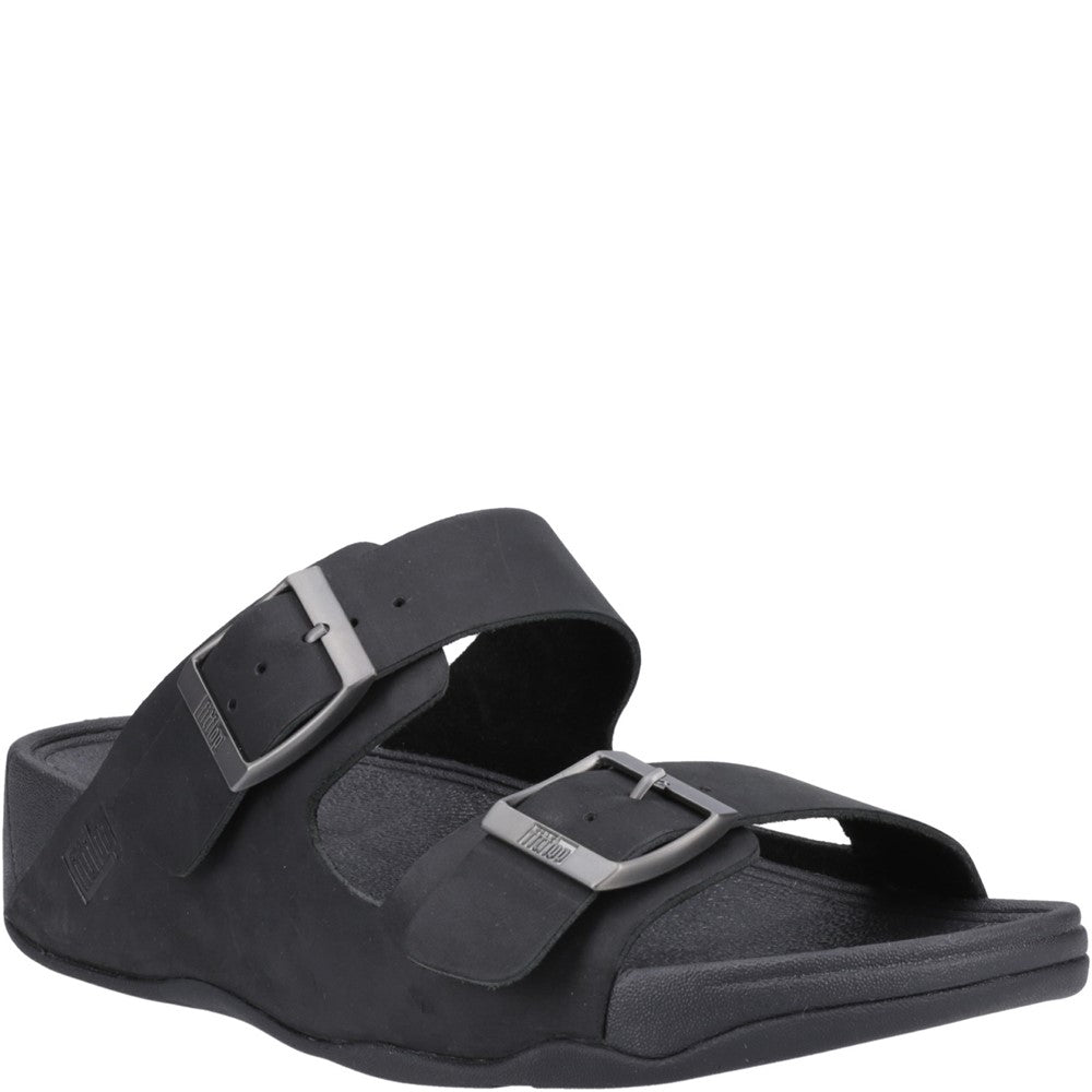 Men's Fitflop Gogh Moc Slides Black - FreemanHardy\u0026Willis