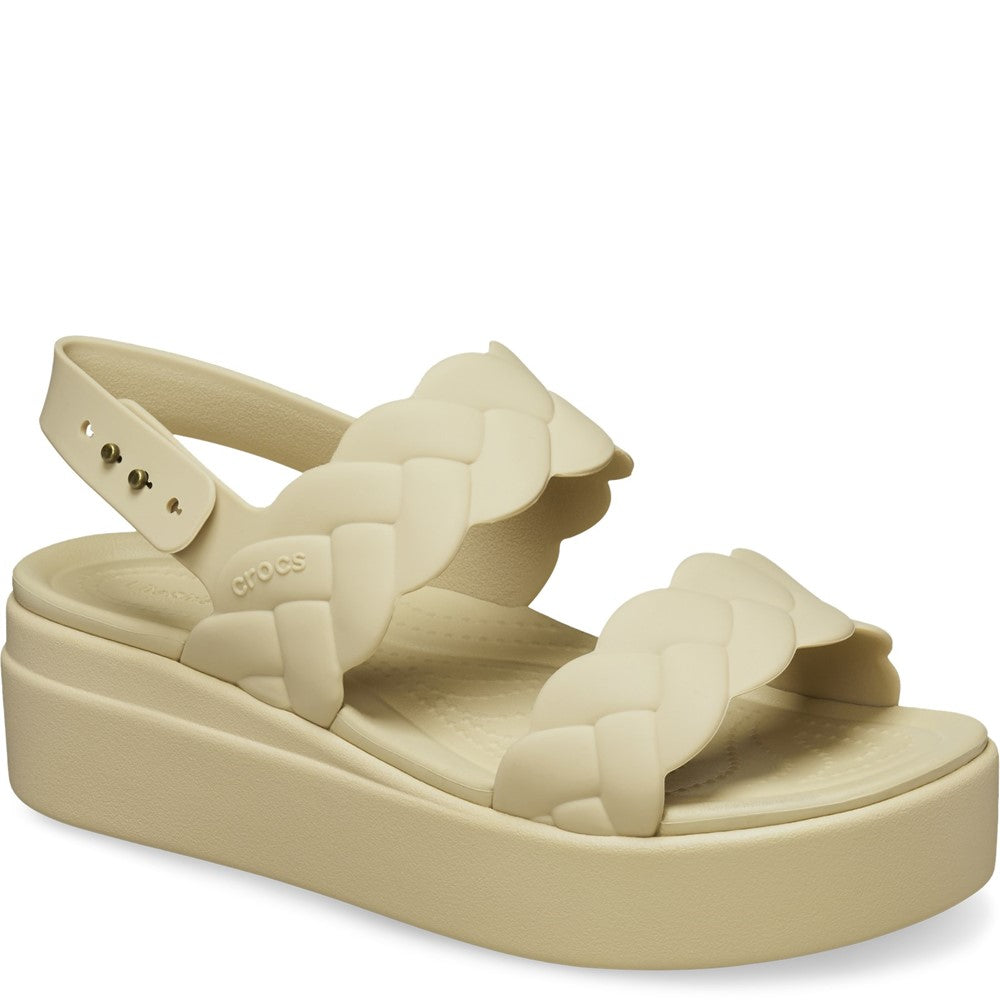 Women's Crocs Brooklyn Woven Low Wedge