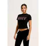 Women's Juicy Couture Impact Juicy Logo Short Sleeve Top