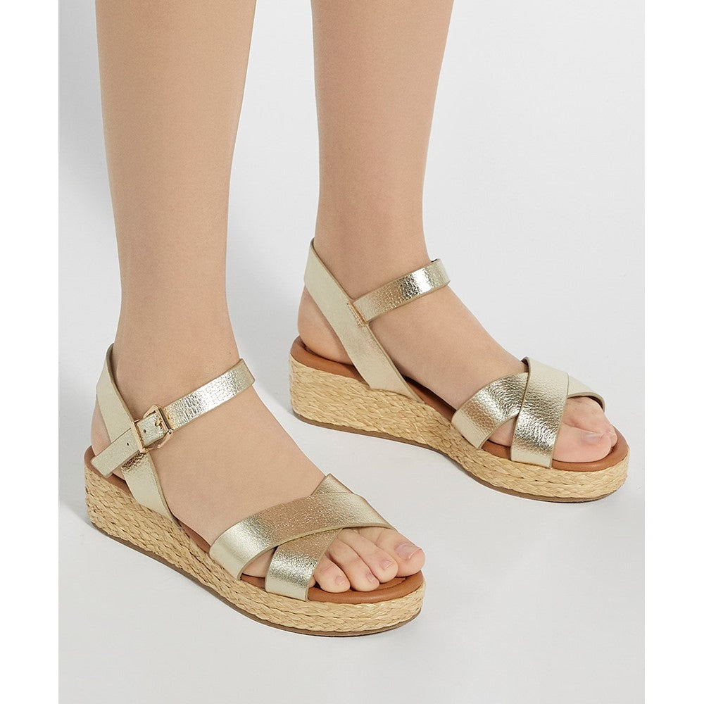 Women's Dune Linnie Sandal Gold FreemanHardy&Willis