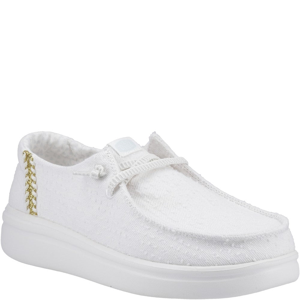 Women's HEYDUDE Wendy Rise Perf Canvas Shoes