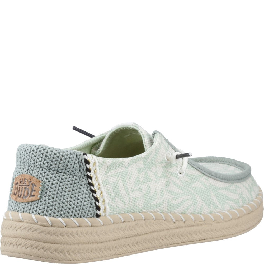 Women's HEYDUDE Wendy Espadrille Retro Palm Shoes