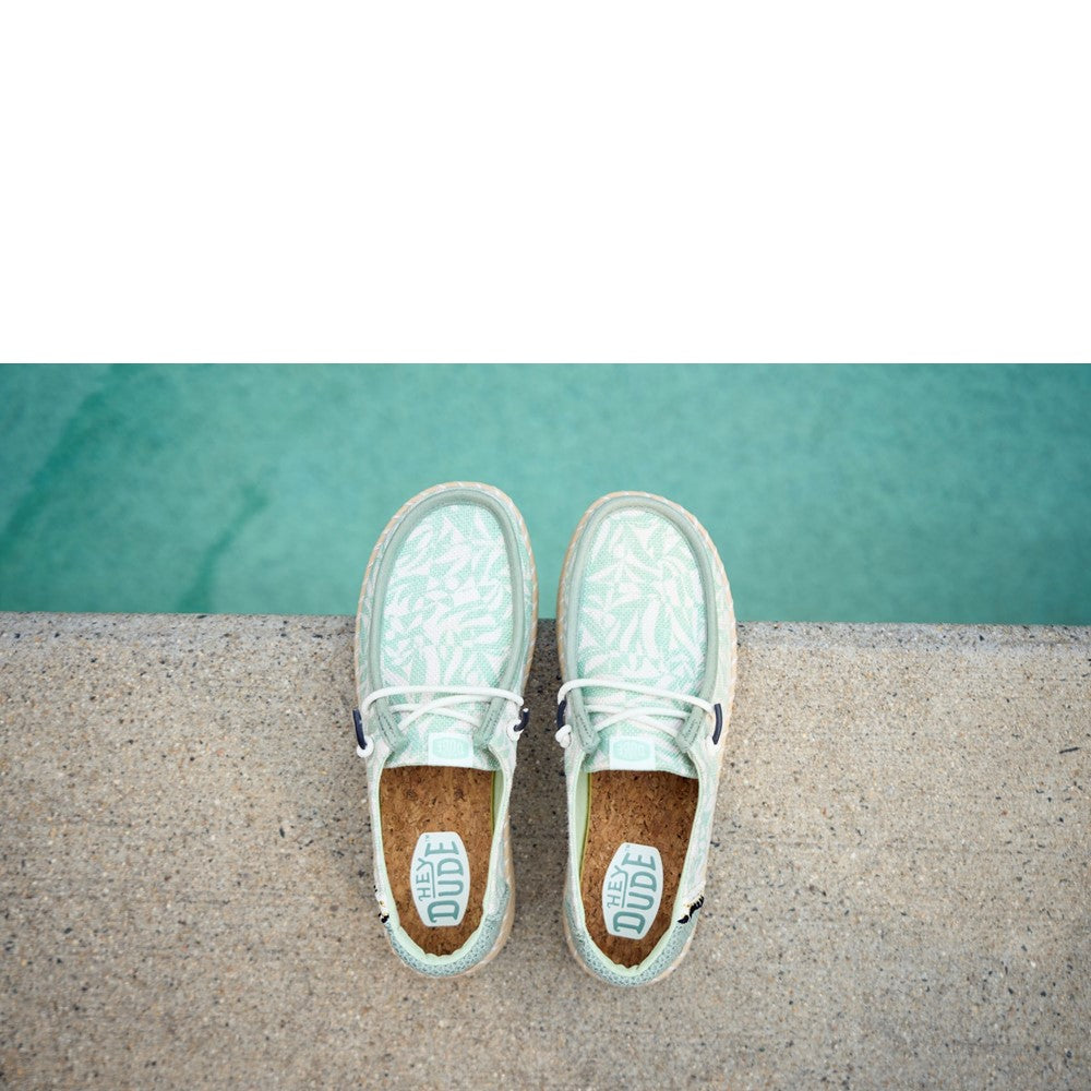Women's HEYDUDE Wendy Espadrille Retro Palm Shoes