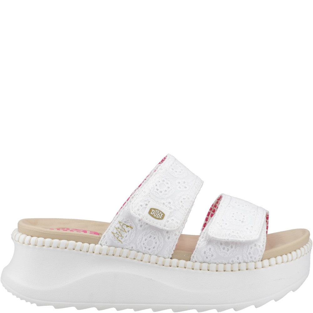 Women's HEYDUDE Delray Slide Eyelet Sandal