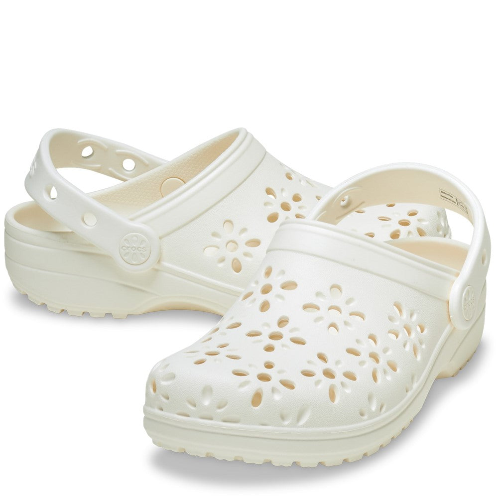 Unisex Crocs Classic Floral Cut Out Clog