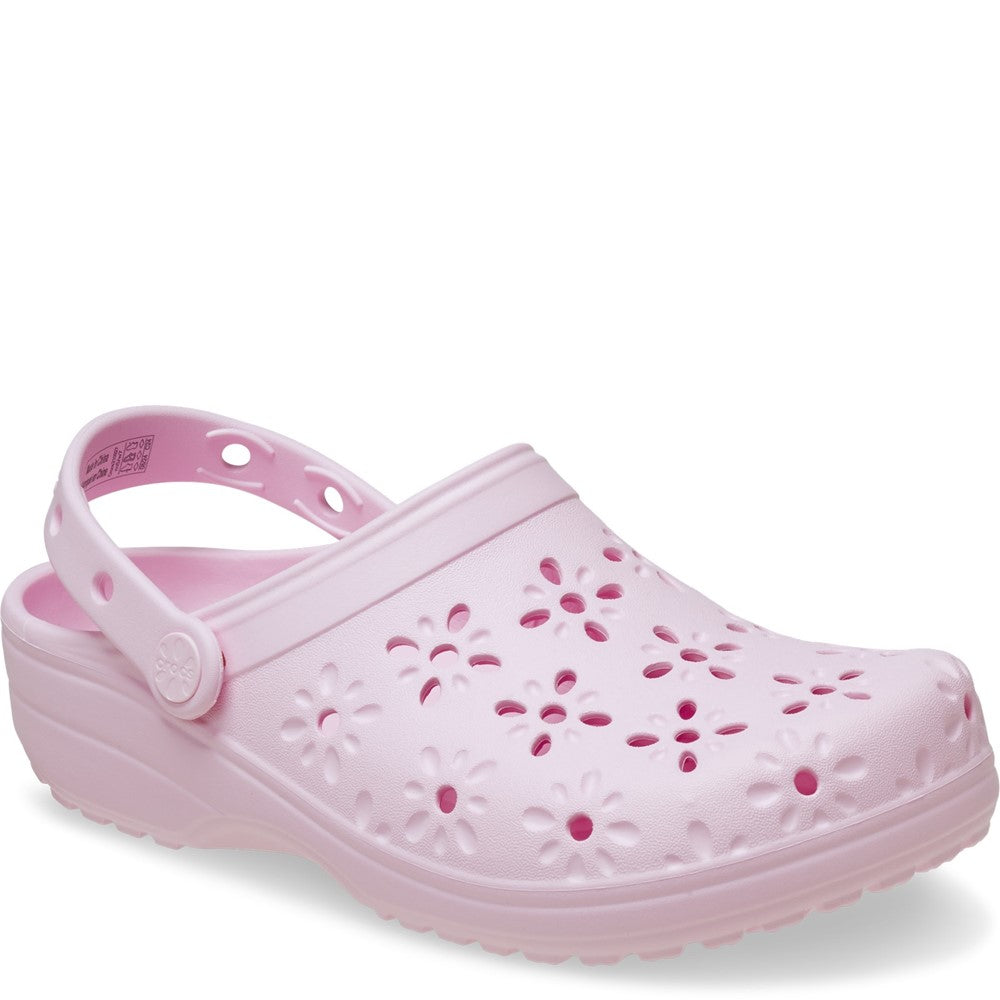 Unisex Crocs Classic Floral Cut Out Clog