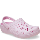 Unisex Crocs Classic Floral Cut Out Clog