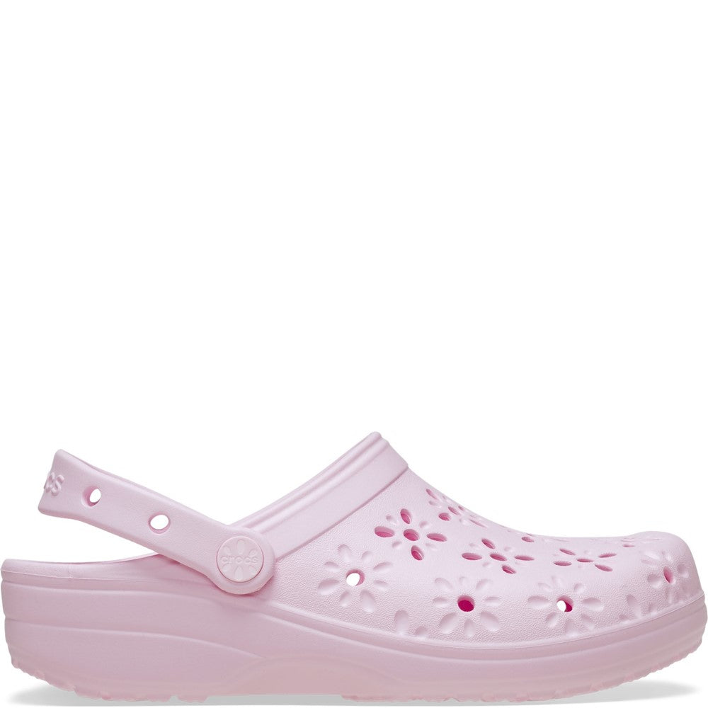 Unisex Crocs Classic Floral Cut Out Clog
