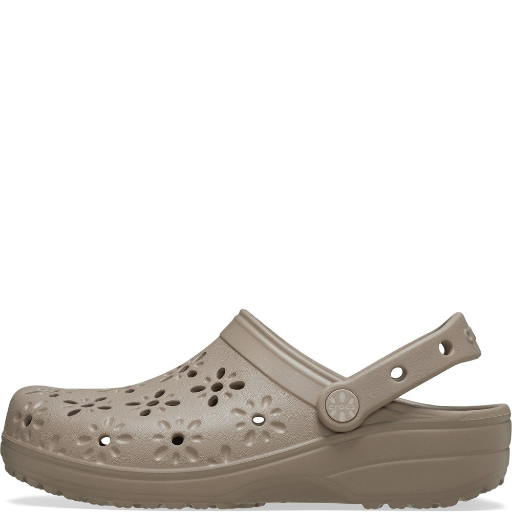 Unisex Crocs Classic Floral Cut Out Clog