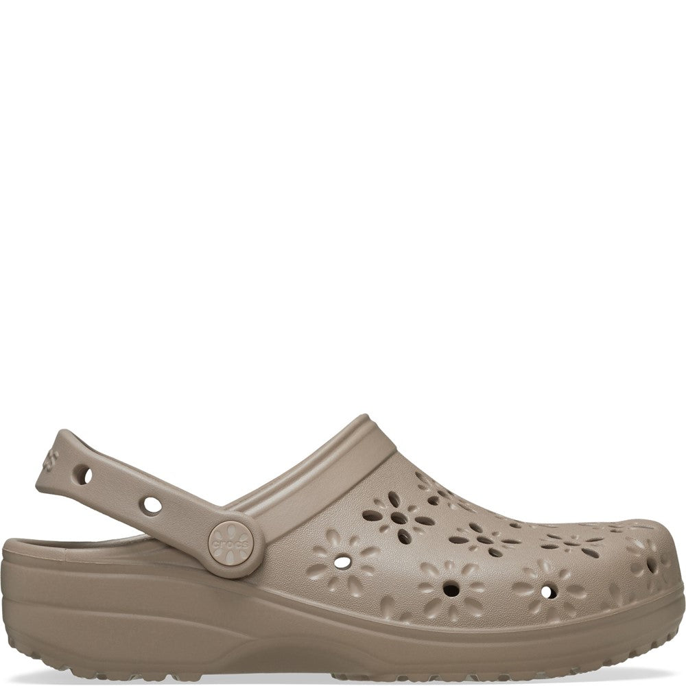 Unisex Crocs Classic Floral Cut Out Clog