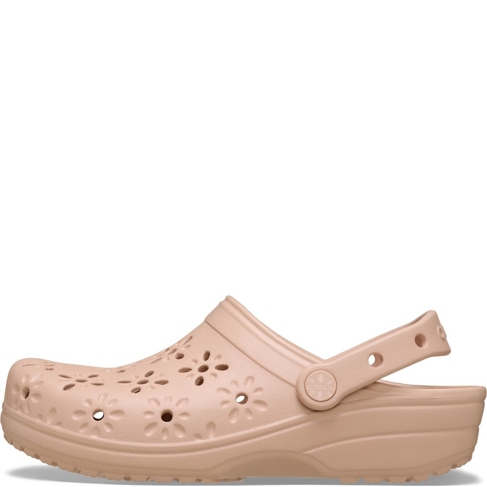 Unisex Crocs Classic Floral Cut Out Clog