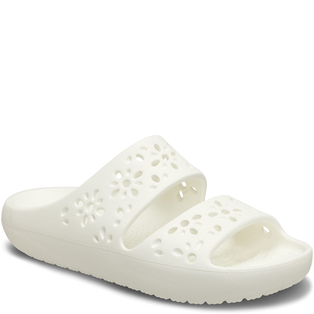 Unisex Crocs Classic Floral Cut Out Sandal