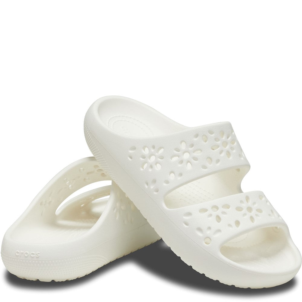 Unisex Crocs Classic Floral Cut Out Sandal