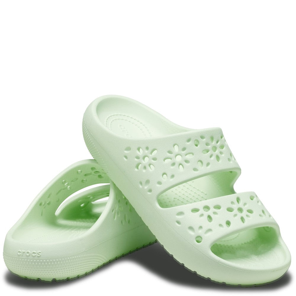 Unisex Crocs Classic Floral Cut Out Sandal