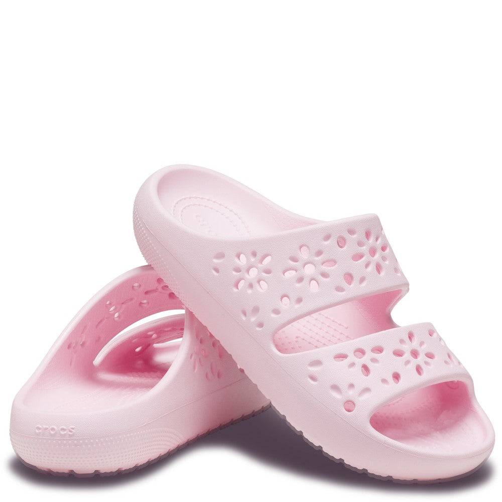 Unisex Crocs Classic Floral Cut Out Sandal