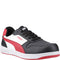 black white red