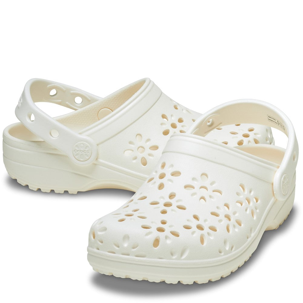 Kids' Crocs Classic Floral Cut Out Infant Clog