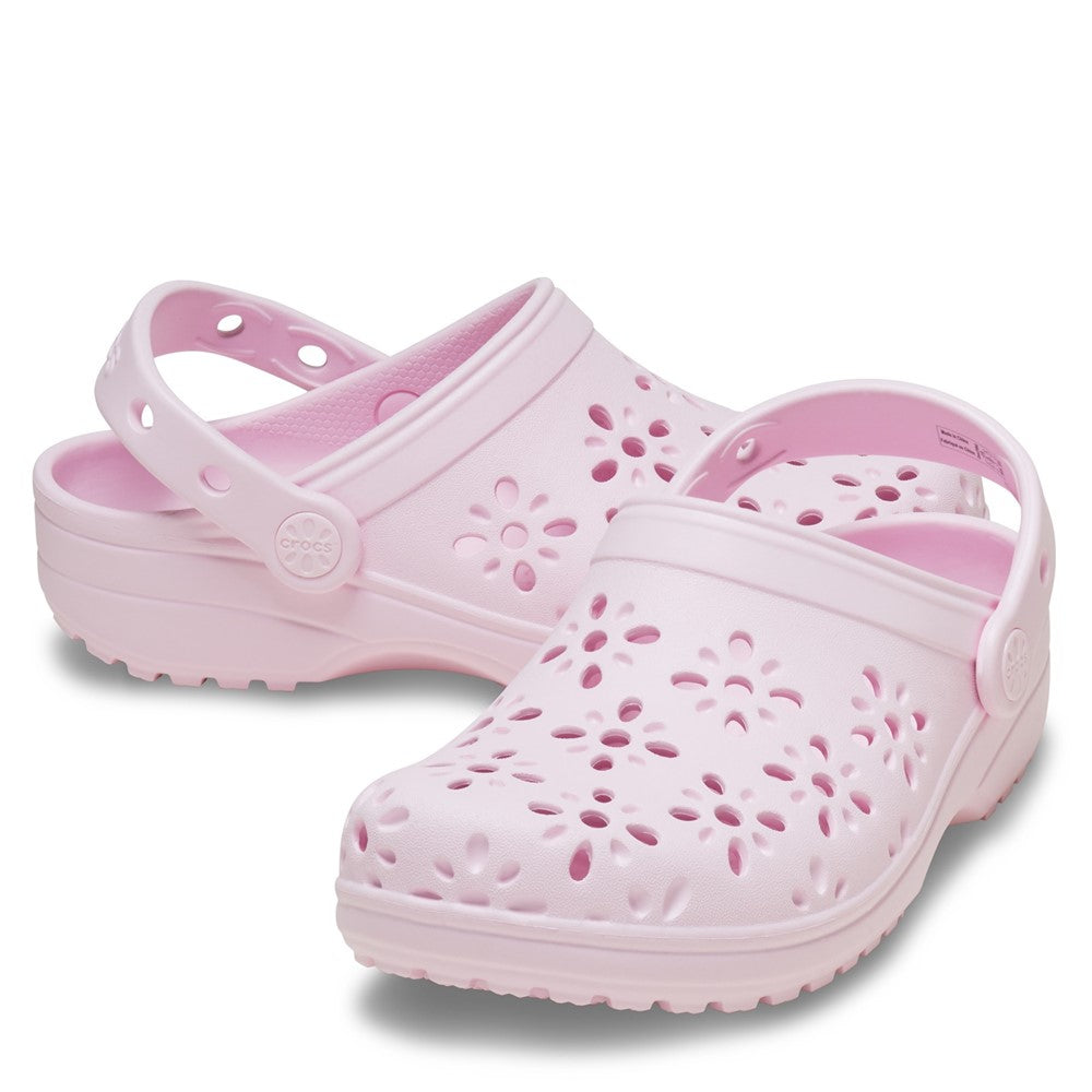 Kids' Crocs Classic Floral Cut Out Infant Clog