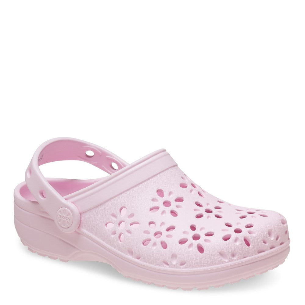 Kids' Crocs Classic Floral Cut Out Junior Clog
