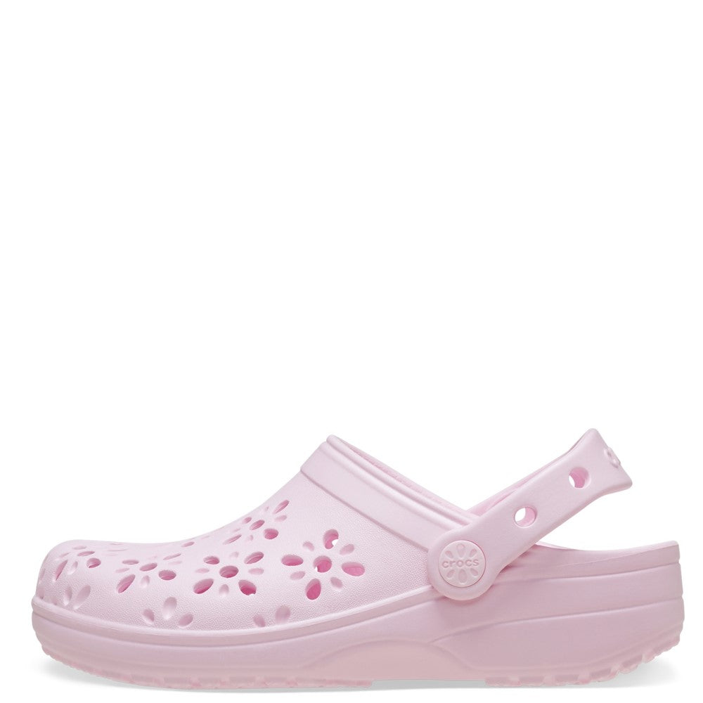 Kids' Crocs Classic Floral Cut Out Junior Clog