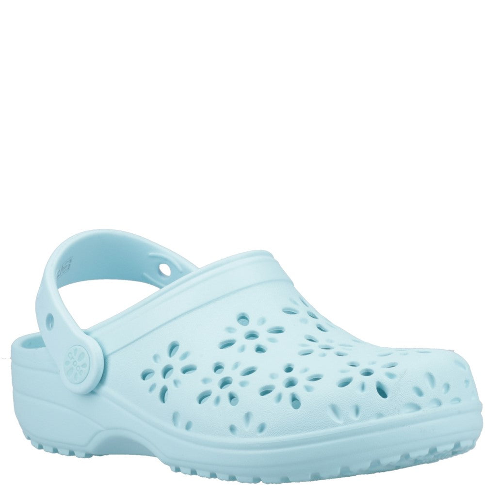 Kids' Crocs Classic Floral Cut Out Junior Clog