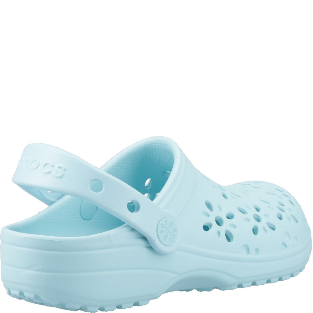 Kids' Crocs Classic Floral Cut Out Junior Clog