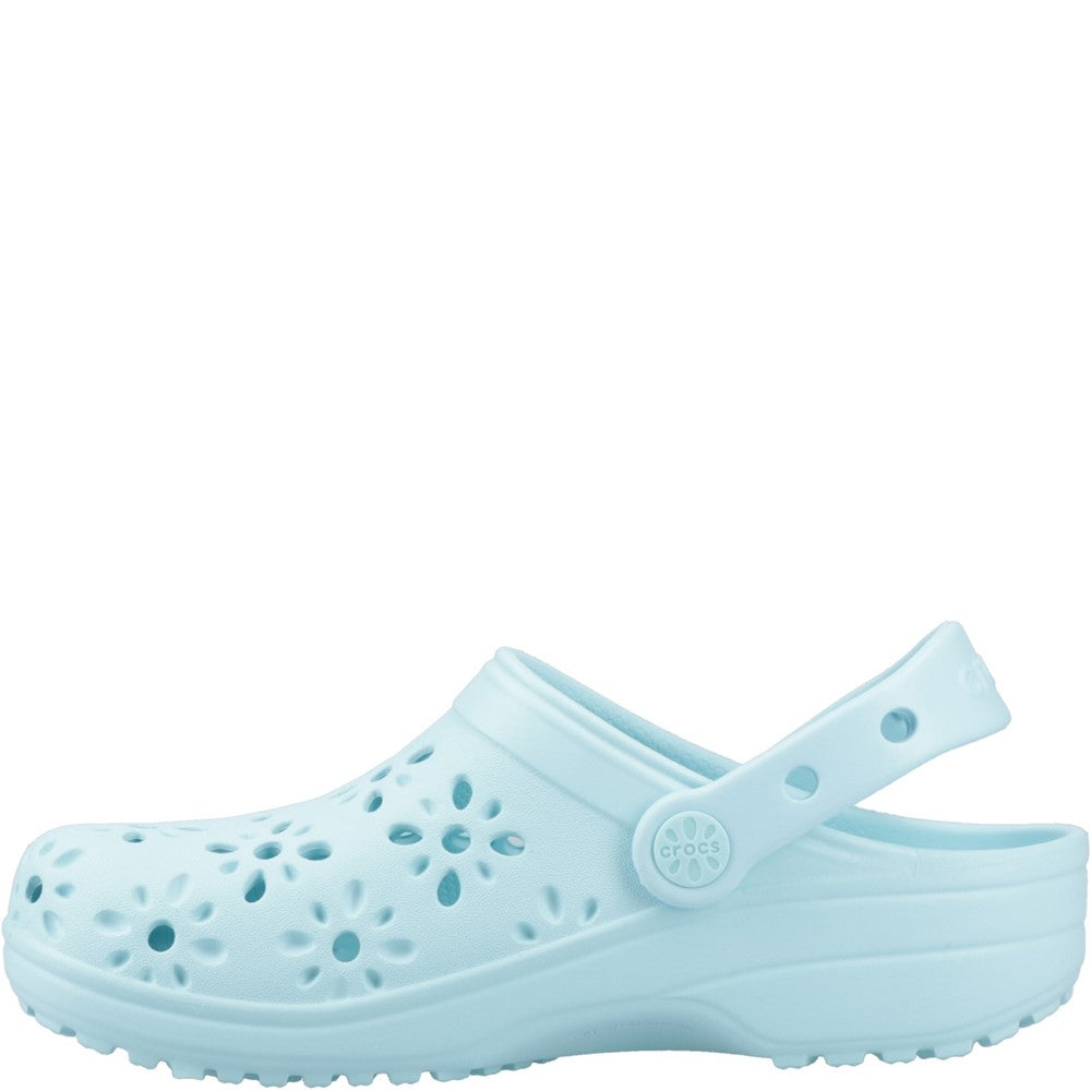 Kids' Crocs Classic Floral Cut Out Junior Clog