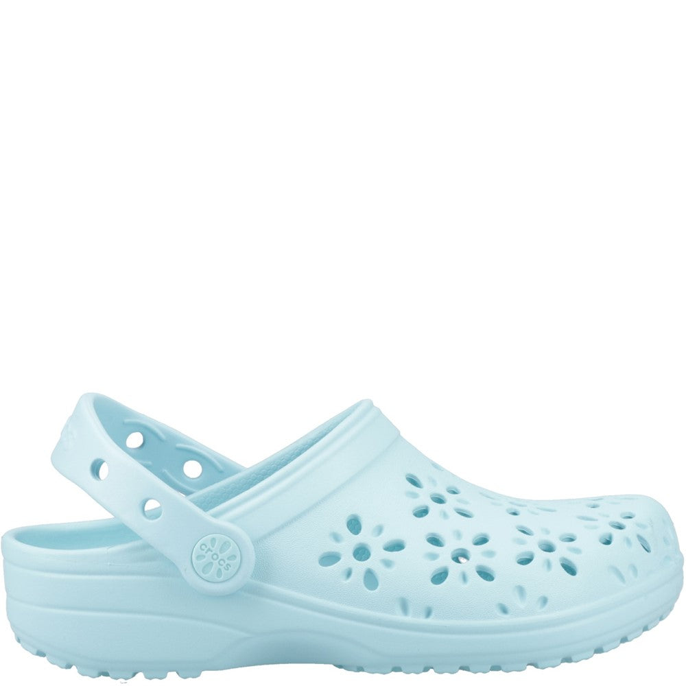 Kids' Crocs Classic Floral Cut Out Junior Clog