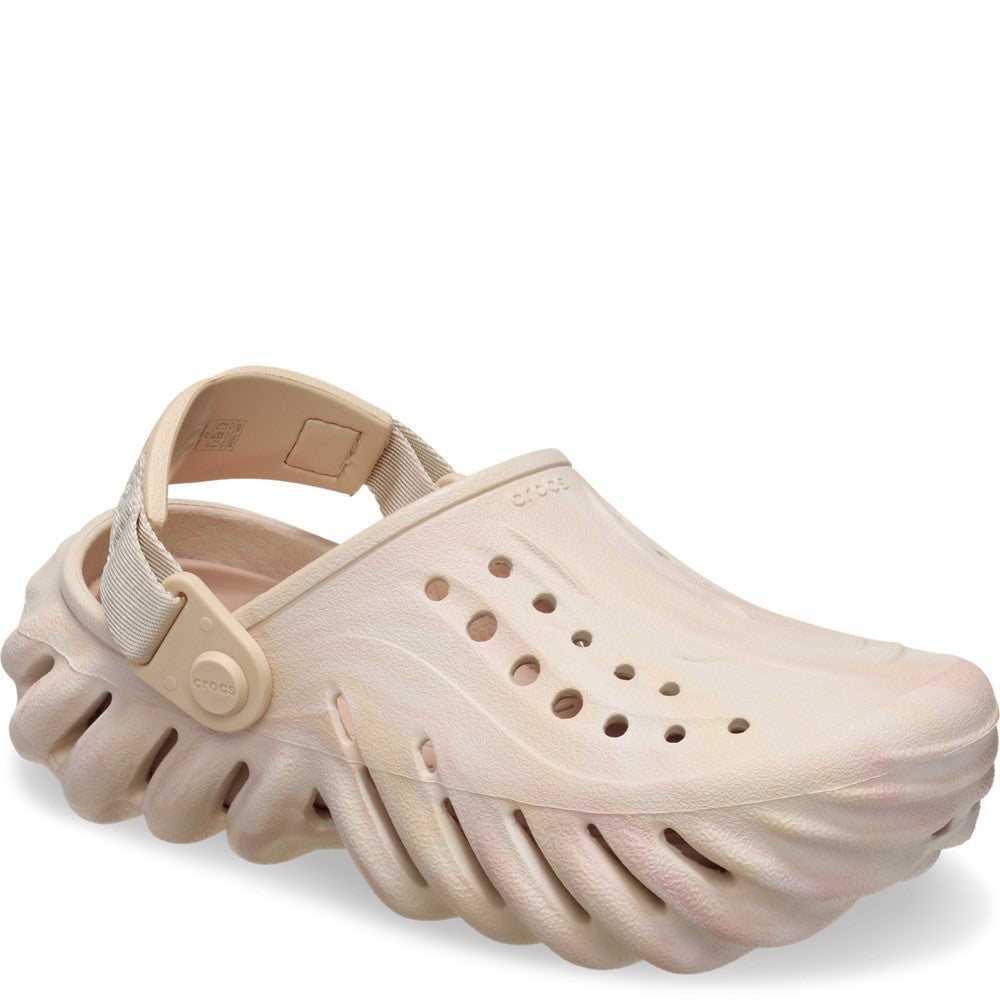 Kids' Crocs Echo Marbled Clog Beige FreemanHardy&Willis