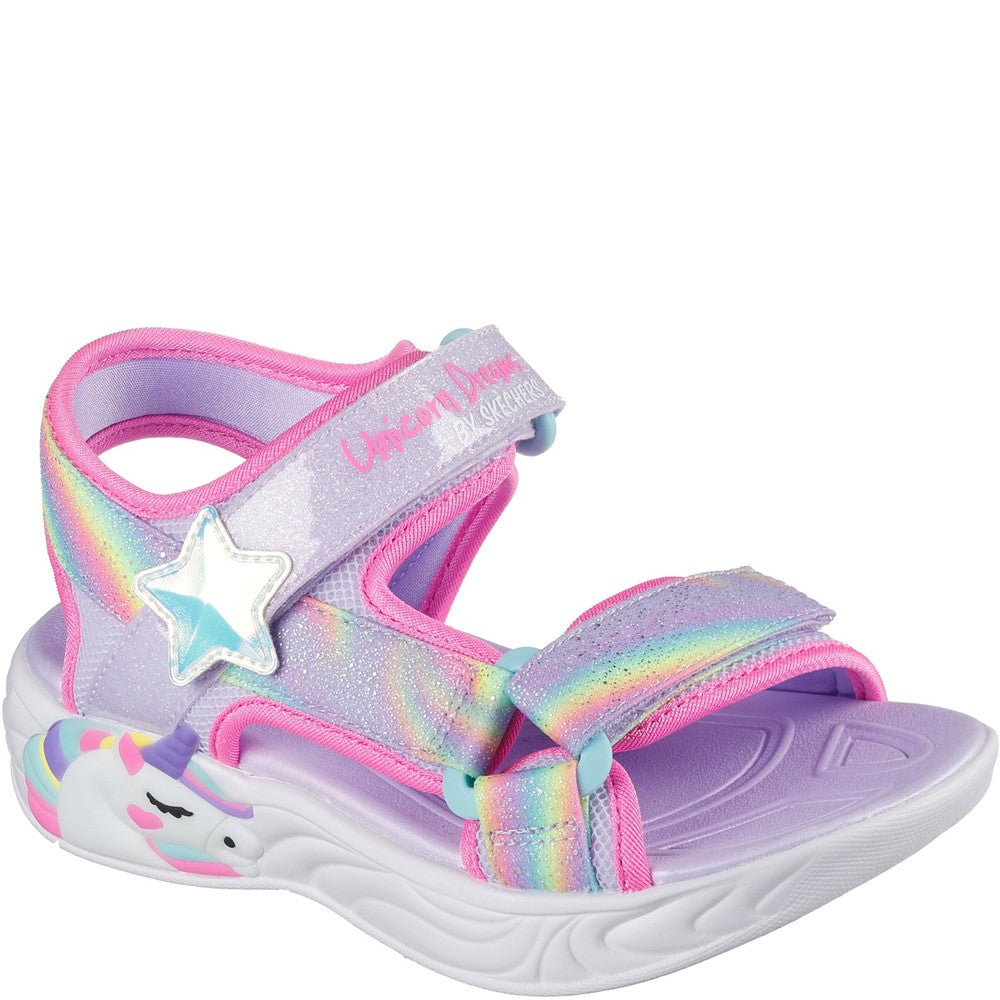 Kids' Skechers Unicorn Dreams Sandal Light Purple
