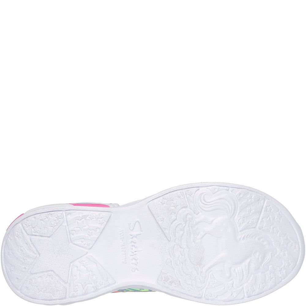 Girls' Skechers Unicorn Dreams Starry Lite Trainer