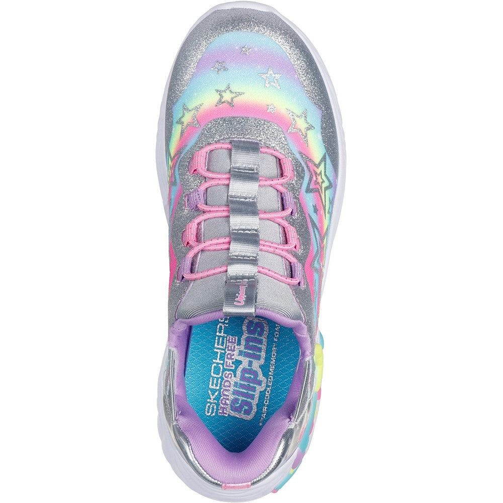 Girls' Skechers Unicorn Dreams Starry Lite Trainer