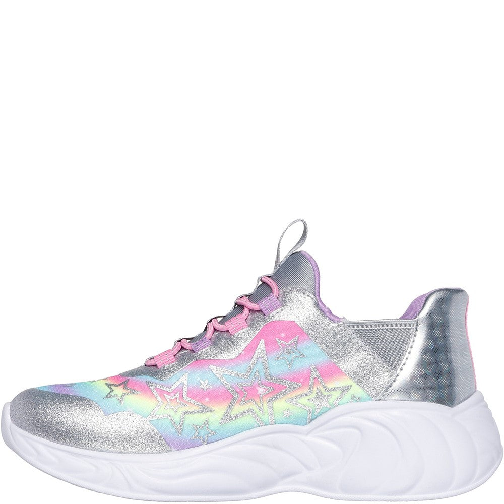 Girls' Skechers Unicorn Dreams Starry Lite Trainer