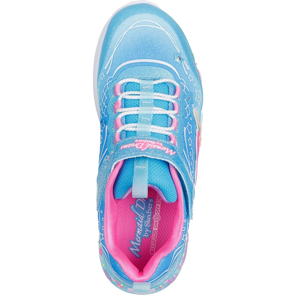 Girls' Skechers S-Lights Mermaid Dreams Trainers