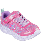 Girls' Skechers Heart Lights Boogie Love Trainers