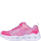 Girls' Skechers Heart Lights Boogie Love Trainers