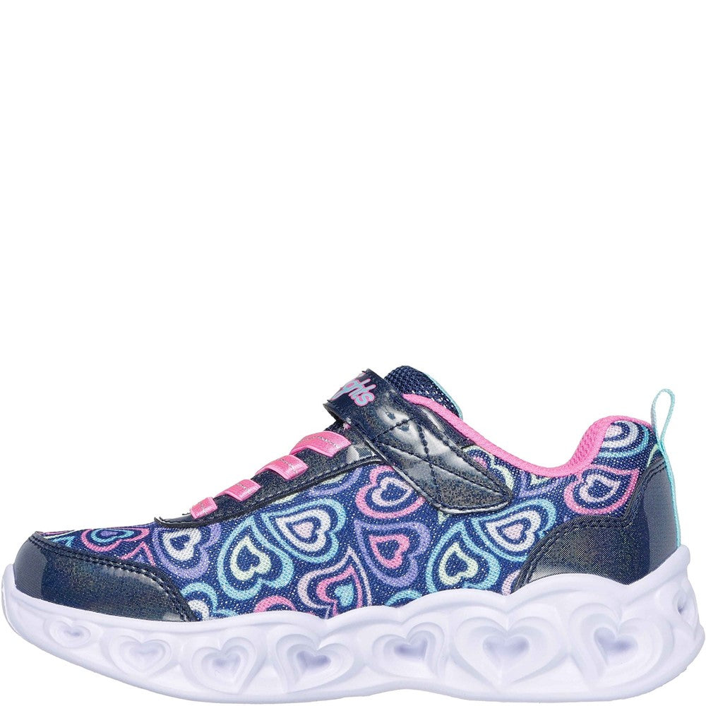 Girls' Skechers Heart Lights Boogie Love Trainers