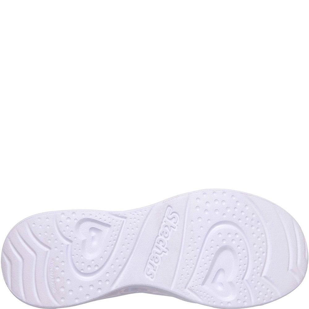 Girls' Skechers Heart Lights Boogie Love Trainers