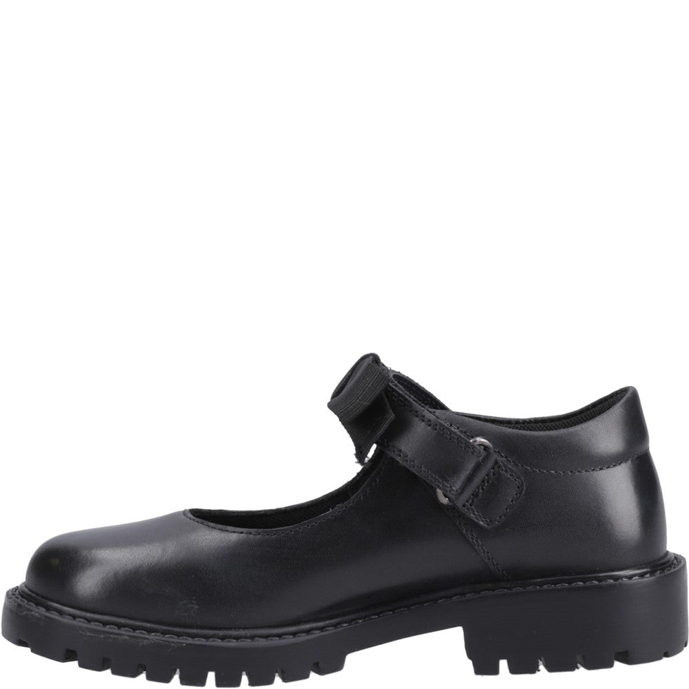 Girls' Hush Puppies Astrid Bow Senior XL School Shoes