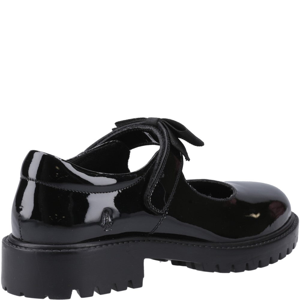 Girls' Hush Puppies Astrid Bow Senior XL School Shoes