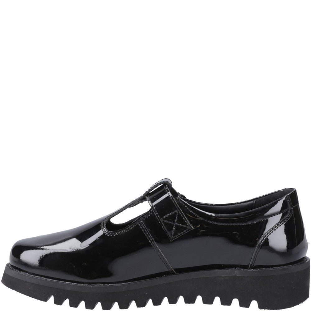 Girls' Hush Puppies Florrie T-Bar Patent Senior