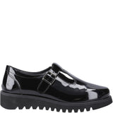 Girls' Hush Puppies Florrie T-Bar Patent Senior
