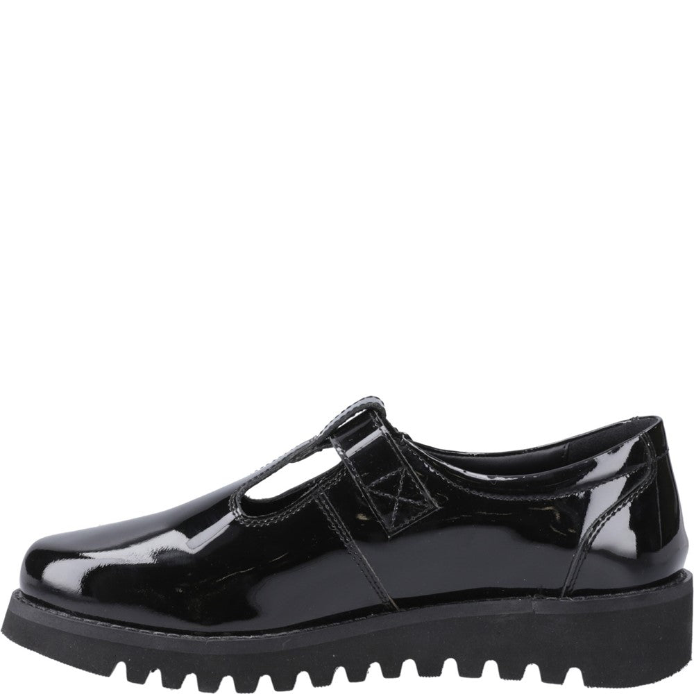 Girls' Hush Puppies Florrie T-Bar Patent Senior