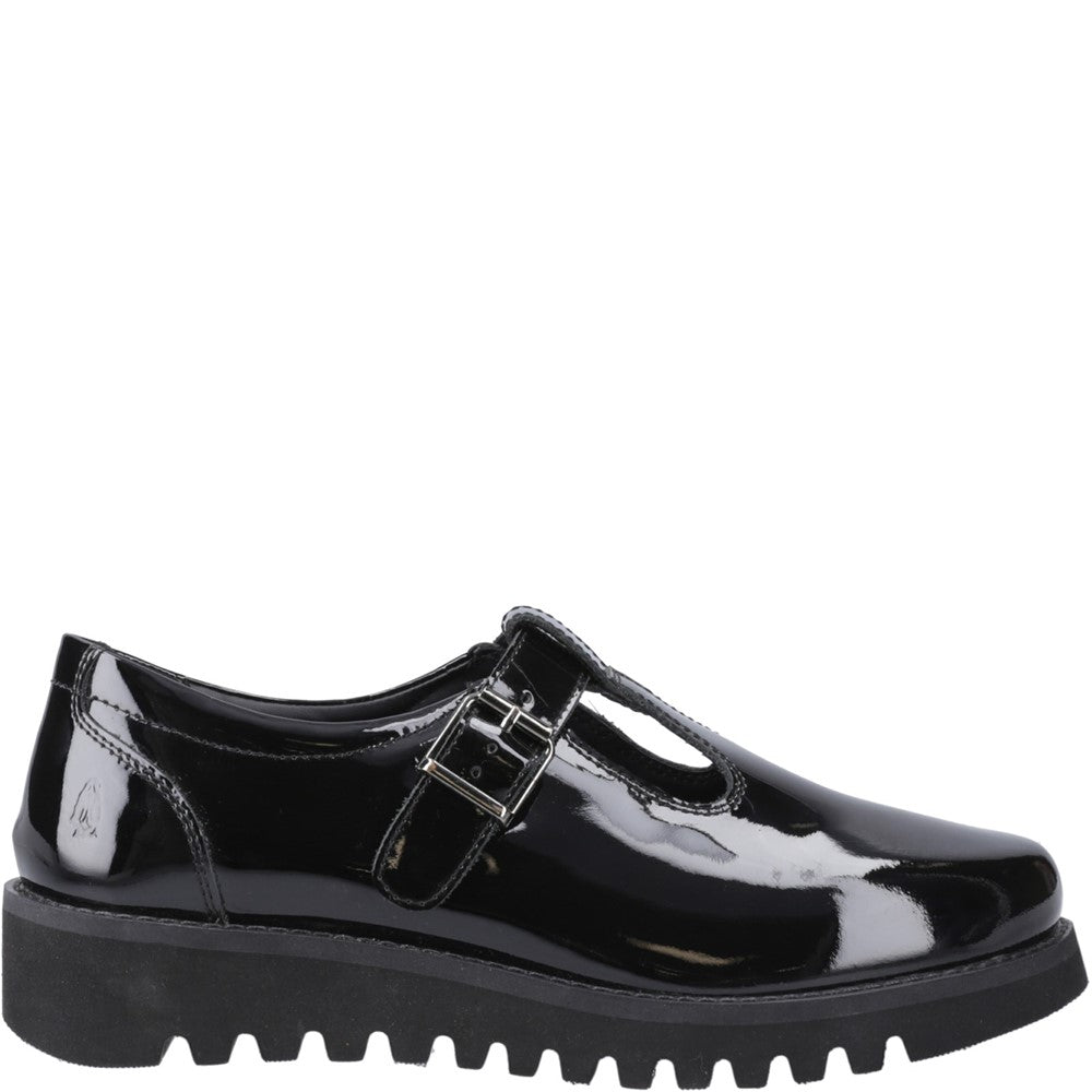 Girls' Hush Puppies Florrie T-Bar Patent Senior
