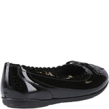 Girls' Hush Puppies Lillie Ballerina Patent Junior School Shoes