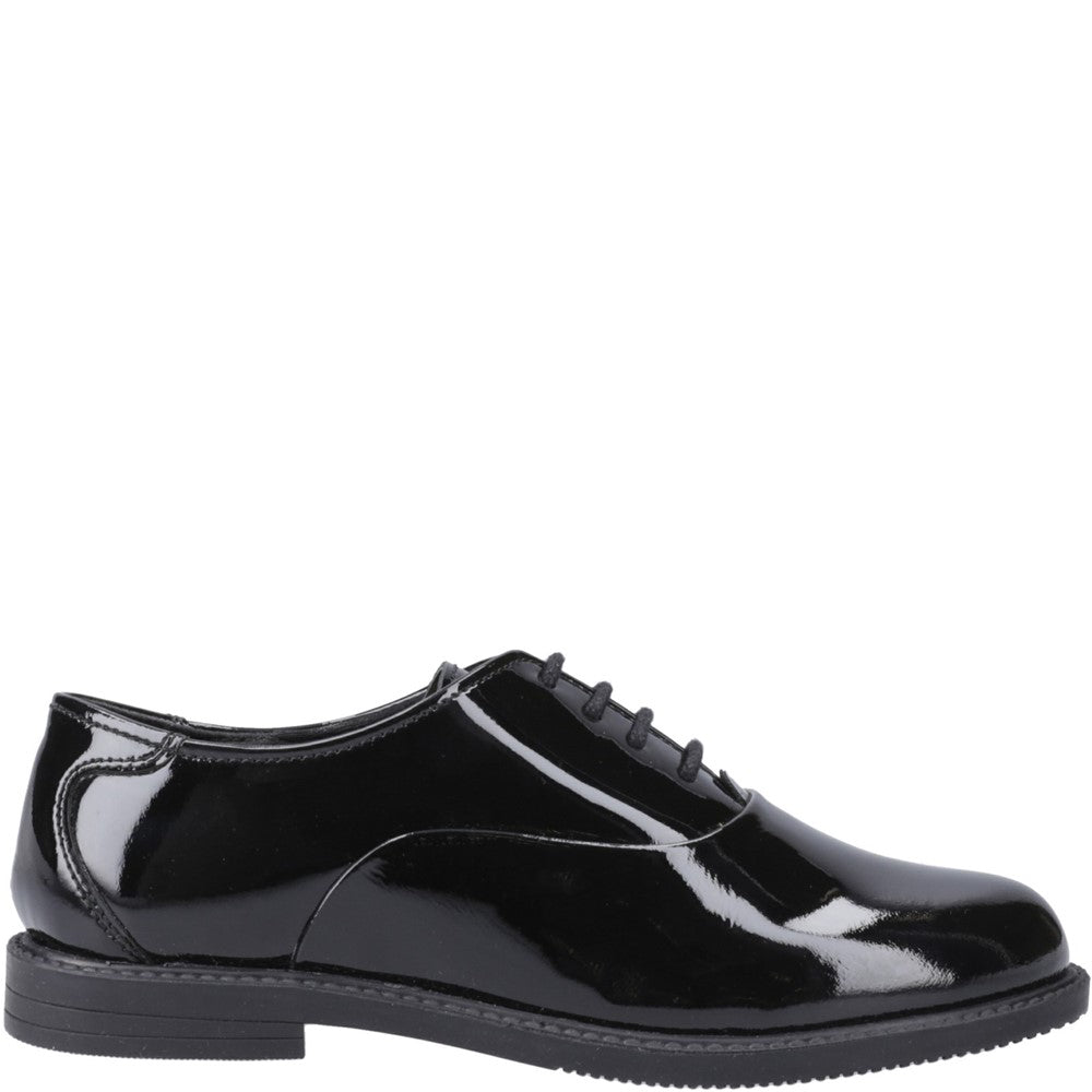 Girls' Hush Puppies Nellie Patent Junior School Shoes