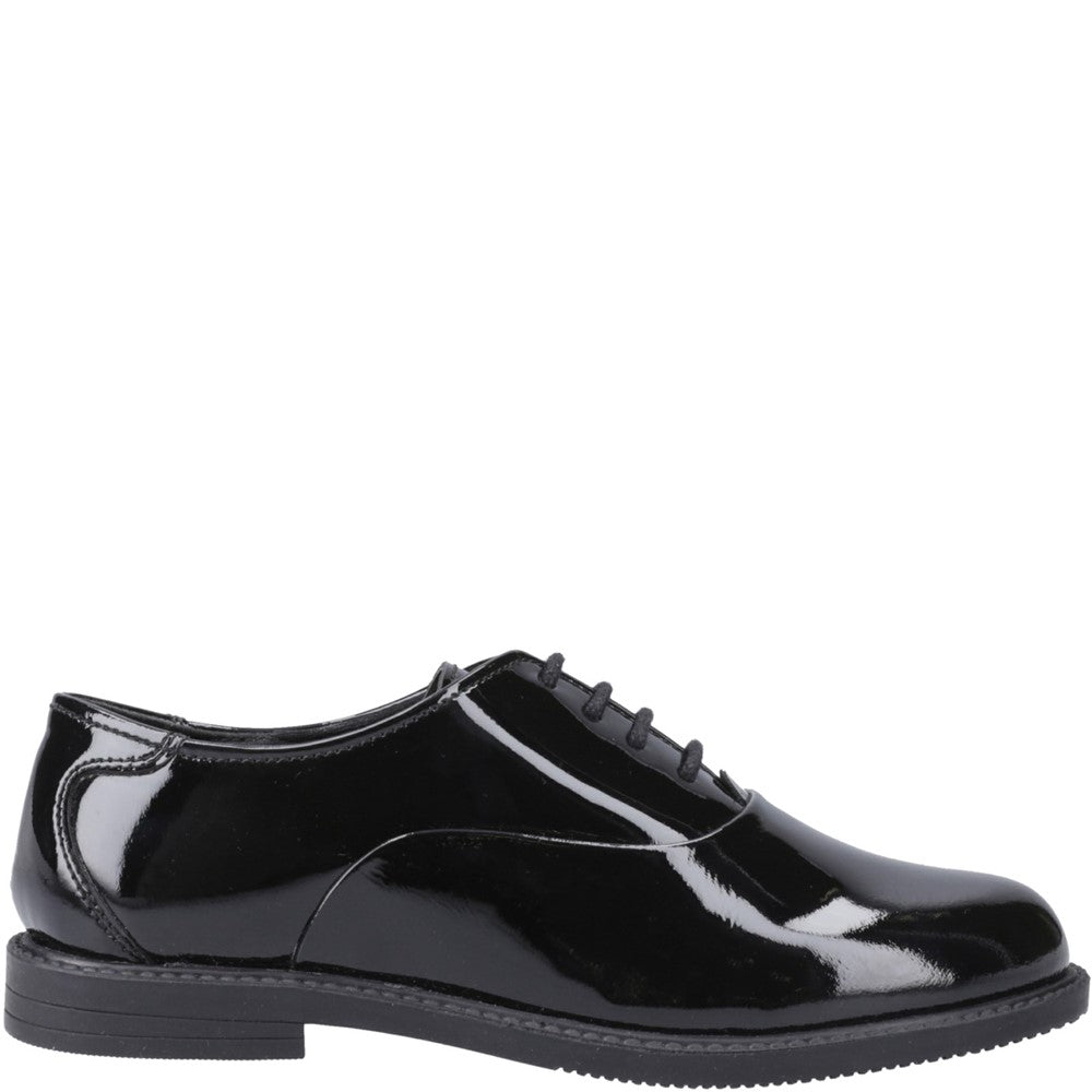 Girls' Hush Puppies Nellie Patent Senior XL School Shoes