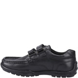 Boys' Hush Puppies Maddox Touch Fastening Senior XL School Shoes