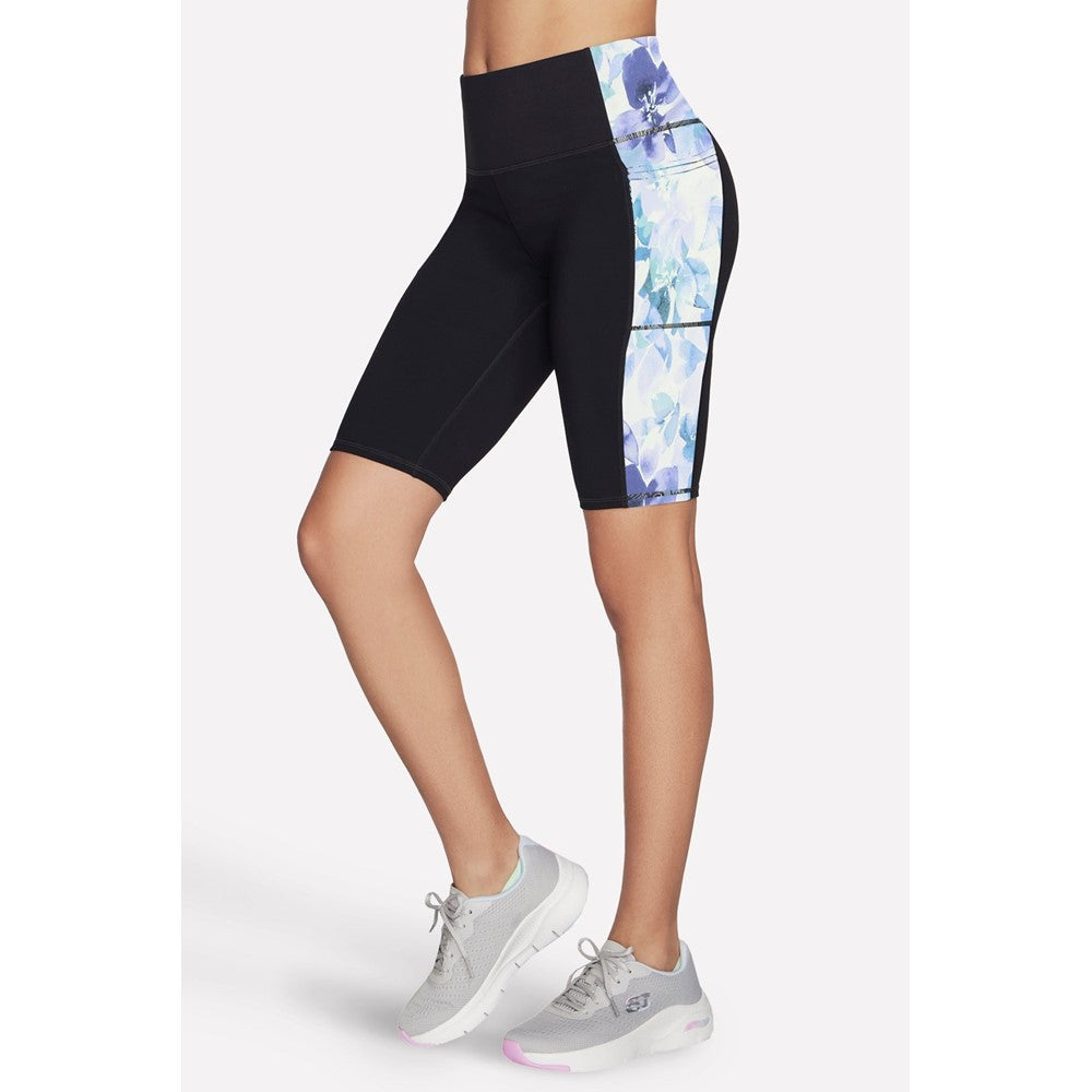 Women's Skechers Performance GoWalk Seascape Floral 10" Bike Short