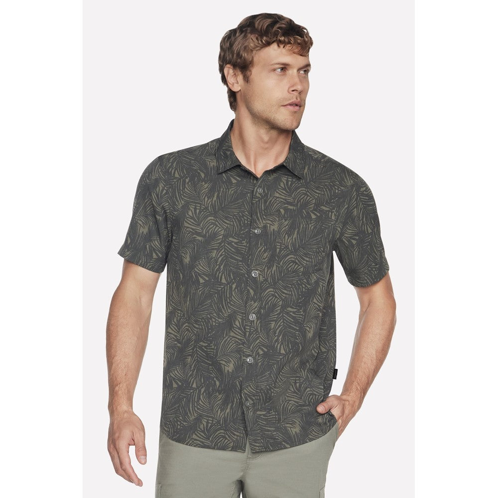 Men's Skechers GO WALK Air Printed Short Sleeve Shirt
